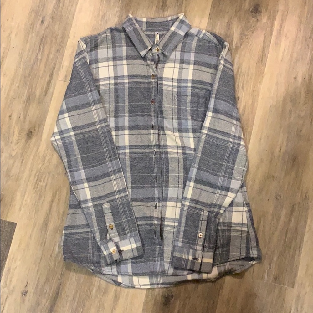 Women’s Kuhl Blue LS Button Shirt Sz Small